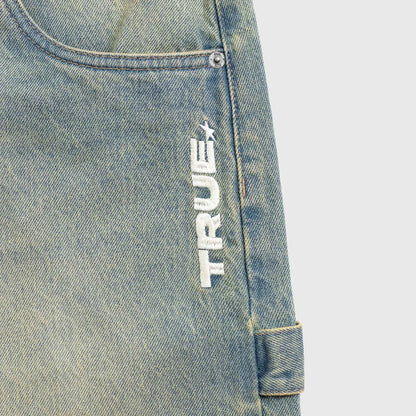 INTUITION DENIM PANTS BLUE - FRONT OF