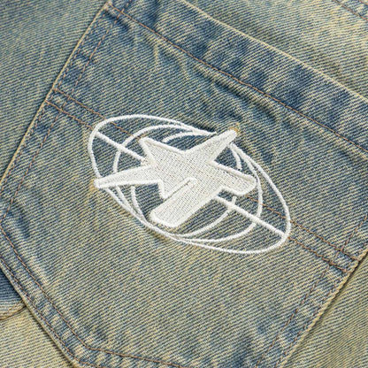 INTUITION DENIM PANTS BLUE - FRONT OF
