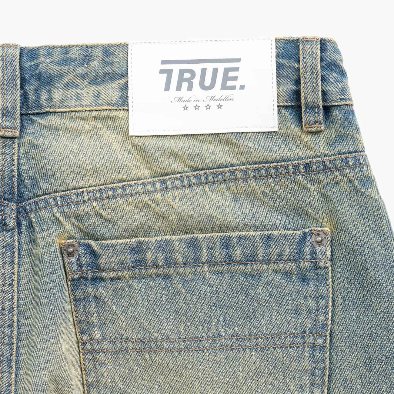 INTUITION DENIM PANTS BLUE - FRONT OF