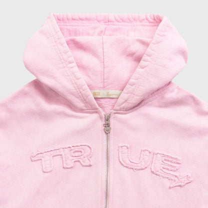 INTUITION PASTEL HOODIE PINK - FRONT OF