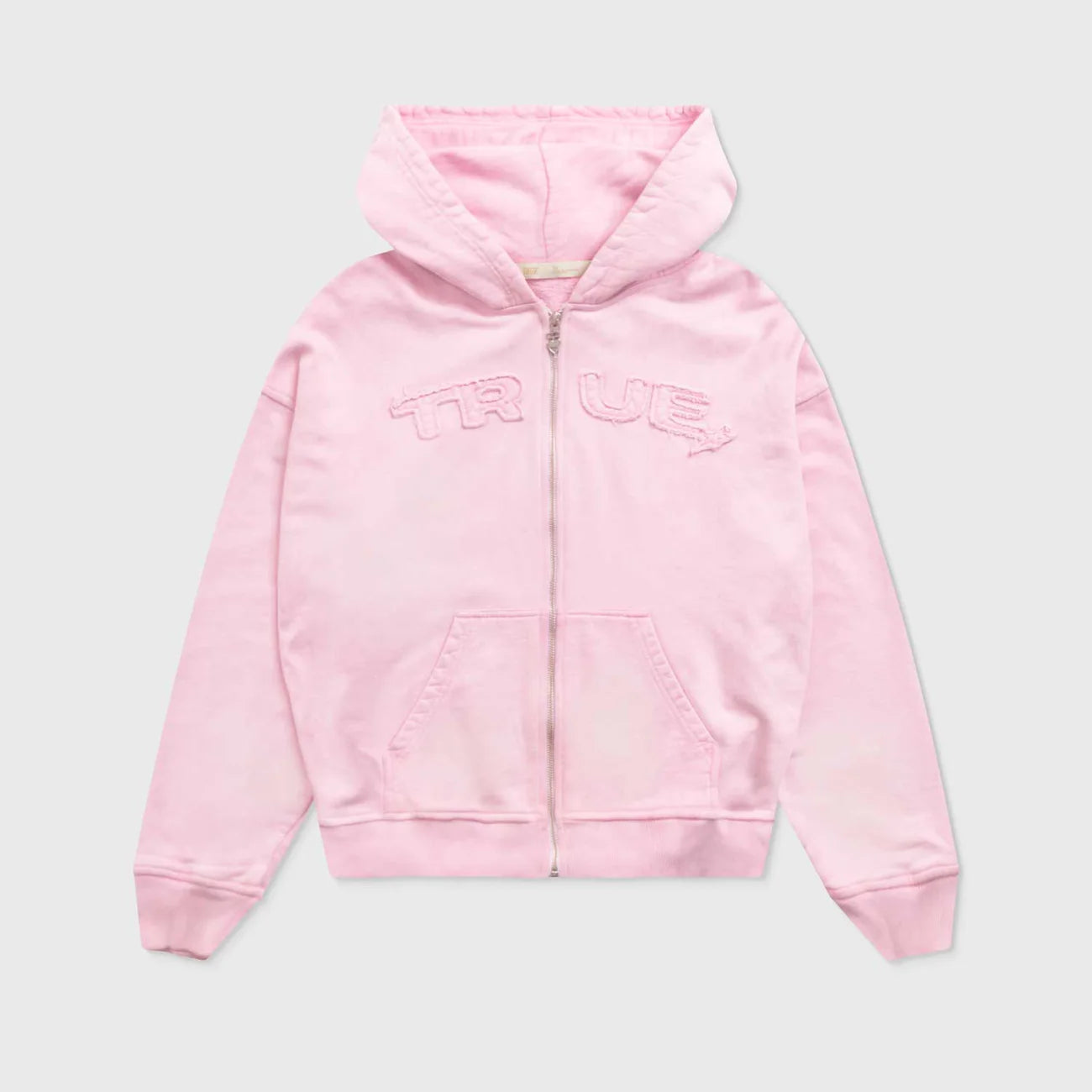 INTUITION PASTEL HOODIE PINK - FRONT OF