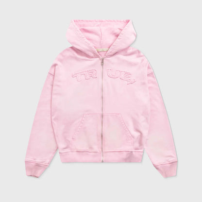 INTUITION PASTEL HOODIE PINK - FRONT OF