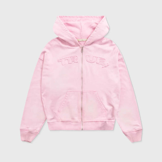 INTUITION PASTEL HOODIE PINK - FRONT OF