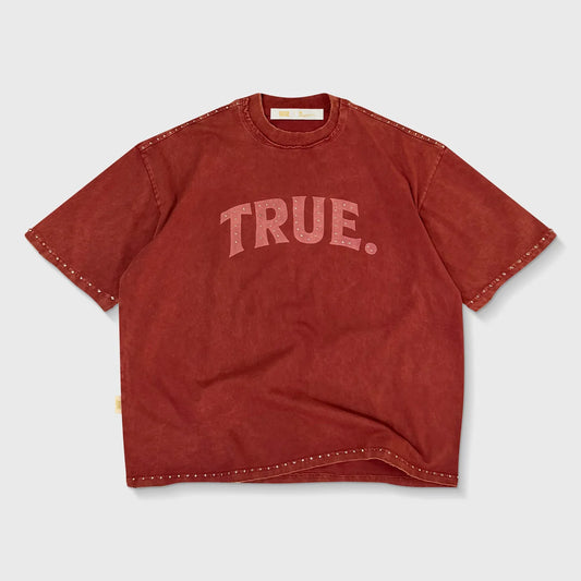 LATINO VINTAGE BOXY TEE BURGUNDY - FRONT OF