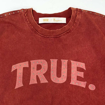 LATINO VINTAGE BOXY TEE BURGUNDY - FRONT OF