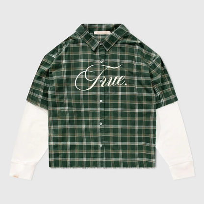 LAYER GRIND DS SHIRT GREEN - FRONT OF