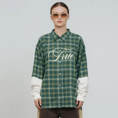 LAYER GRIND DS SHIRT GREEN - FRONT OF