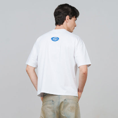 LOLLIPOP BOXY TRUE T-SHIRT WHITE - FRONT OF