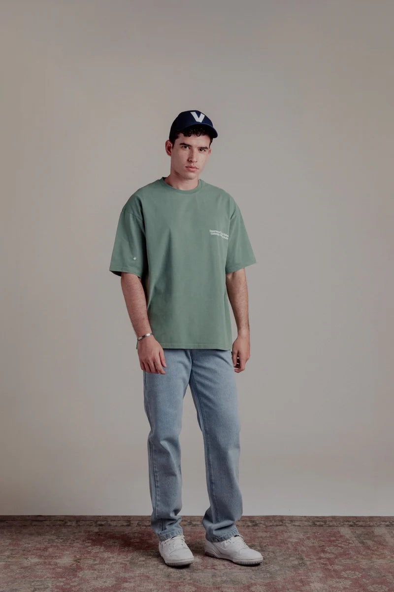 T-SHIRT NEIGHBORHOOD TENNIS PARTNER GREEN - FRONT OF