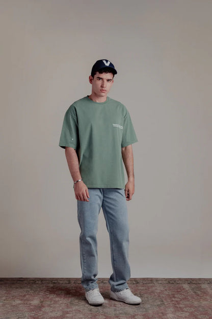 T-SHIRT NEIGHBORHOOD TENNIS PARTNER GREEN - FRONT OF
