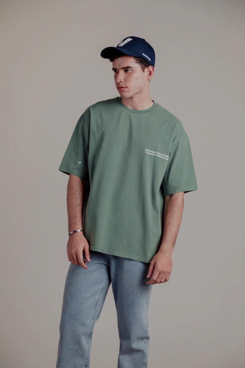 T-SHIRT NEIGHBORHOOD TENNIS PARTNER GREEN - FRONT OF