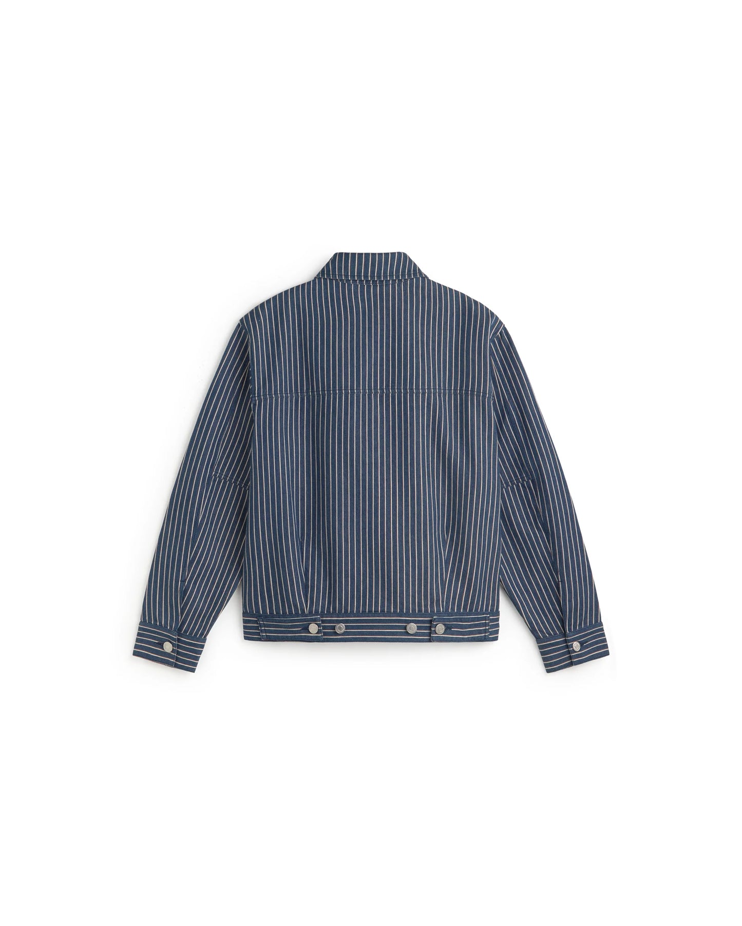 CHAQUETA BOXY RAYAS TINTE NATURAL BRUNO - FRONT OF