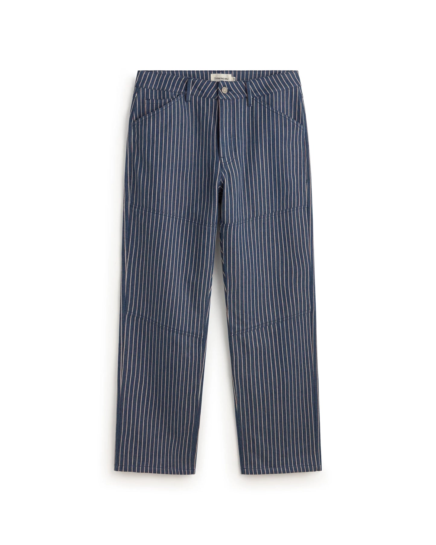 PANTALON RECTO RAYAS TINTE NATURAL STAN - FRONT OF