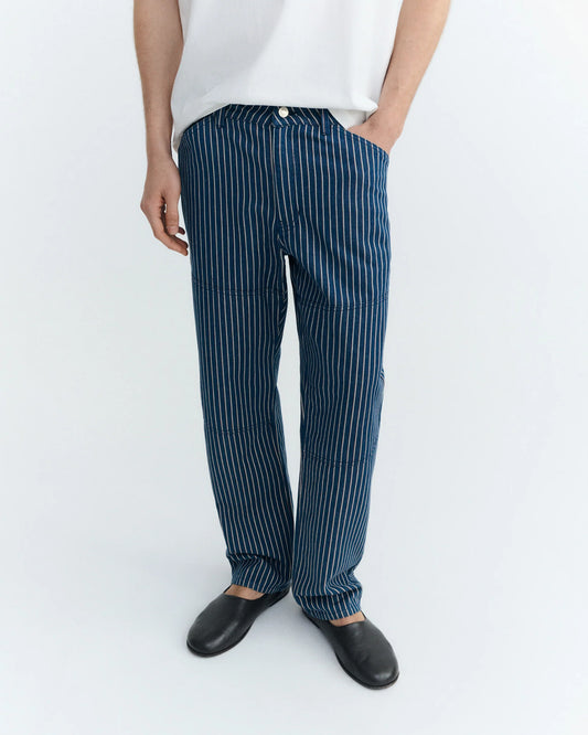 PANTALON RECTO RAYAS TINTE NATURAL STAN - FRONT OF