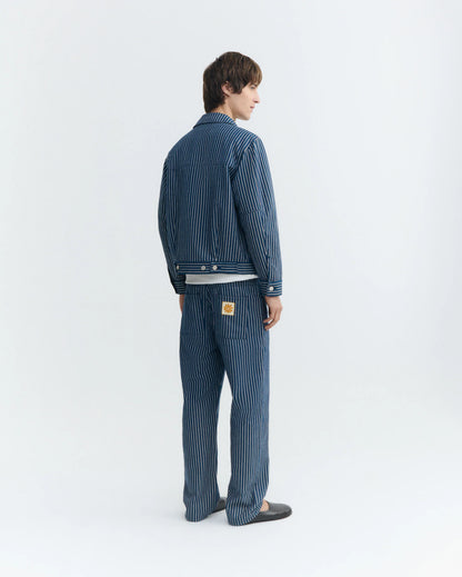 PANTALON RECTO RAYAS TINTE NATURAL STAN - FRONT OF