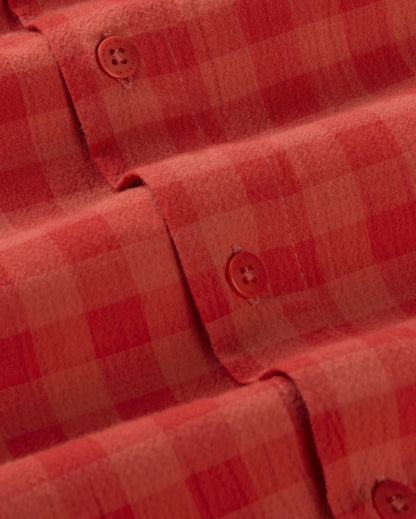 CAMISA HOMBRE SEERSUCKER ROJA PADDY - FRONT OF