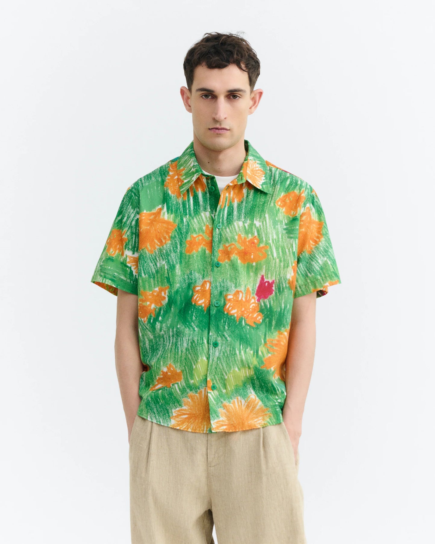 CAMISA FLORES CRAYON PADDY - FRONT OF