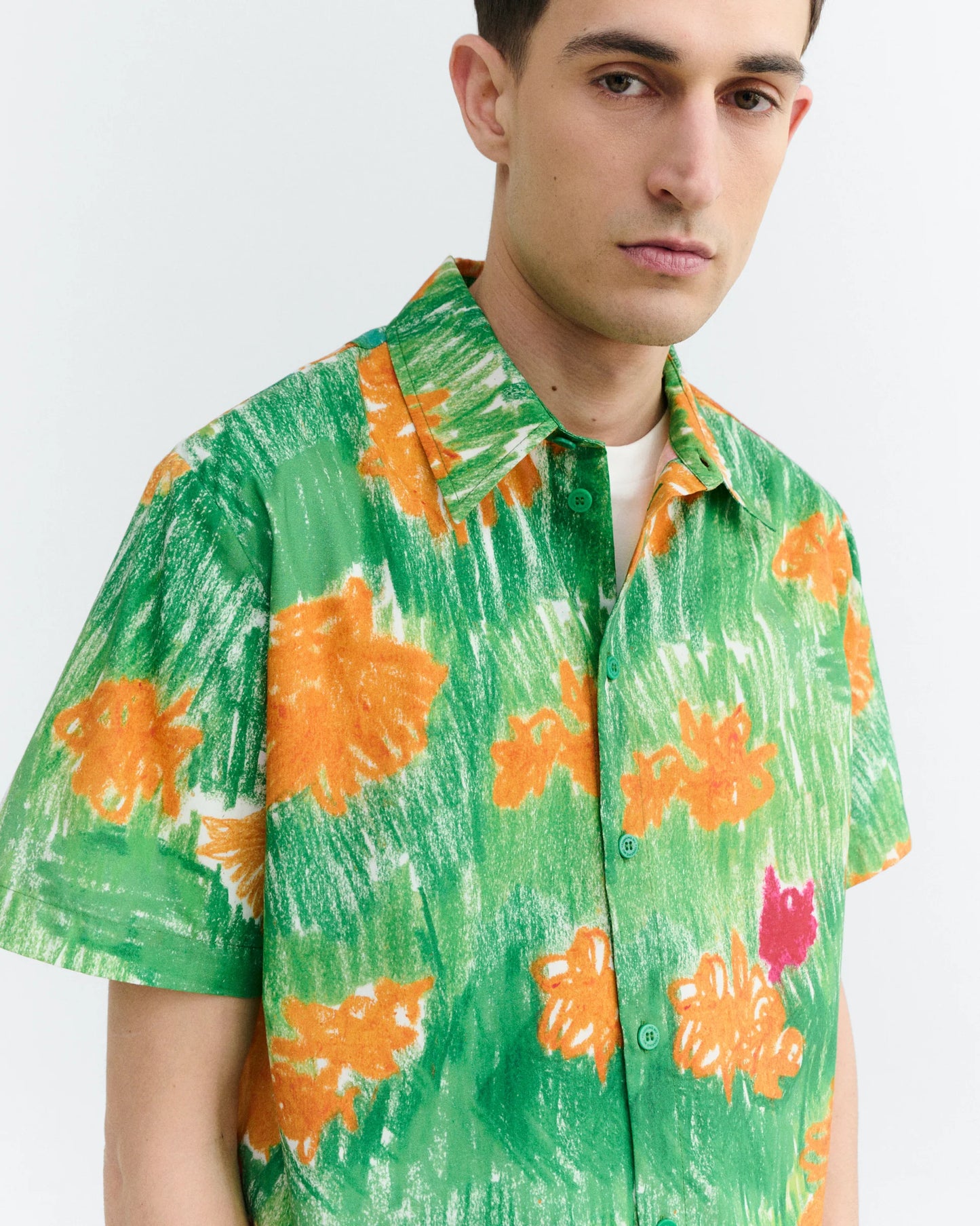 CAMISA FLORES CRAYON PADDY - FRONT OF