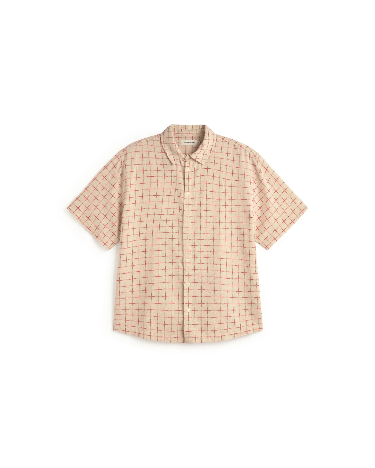 CAMISA OVERSIZE CUADROS LATTICE KURTIS - FRONT OF