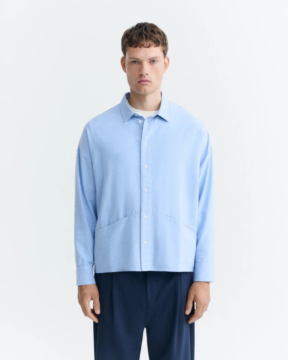 CAMISA AZUL CLARO JIM - FRONT OF