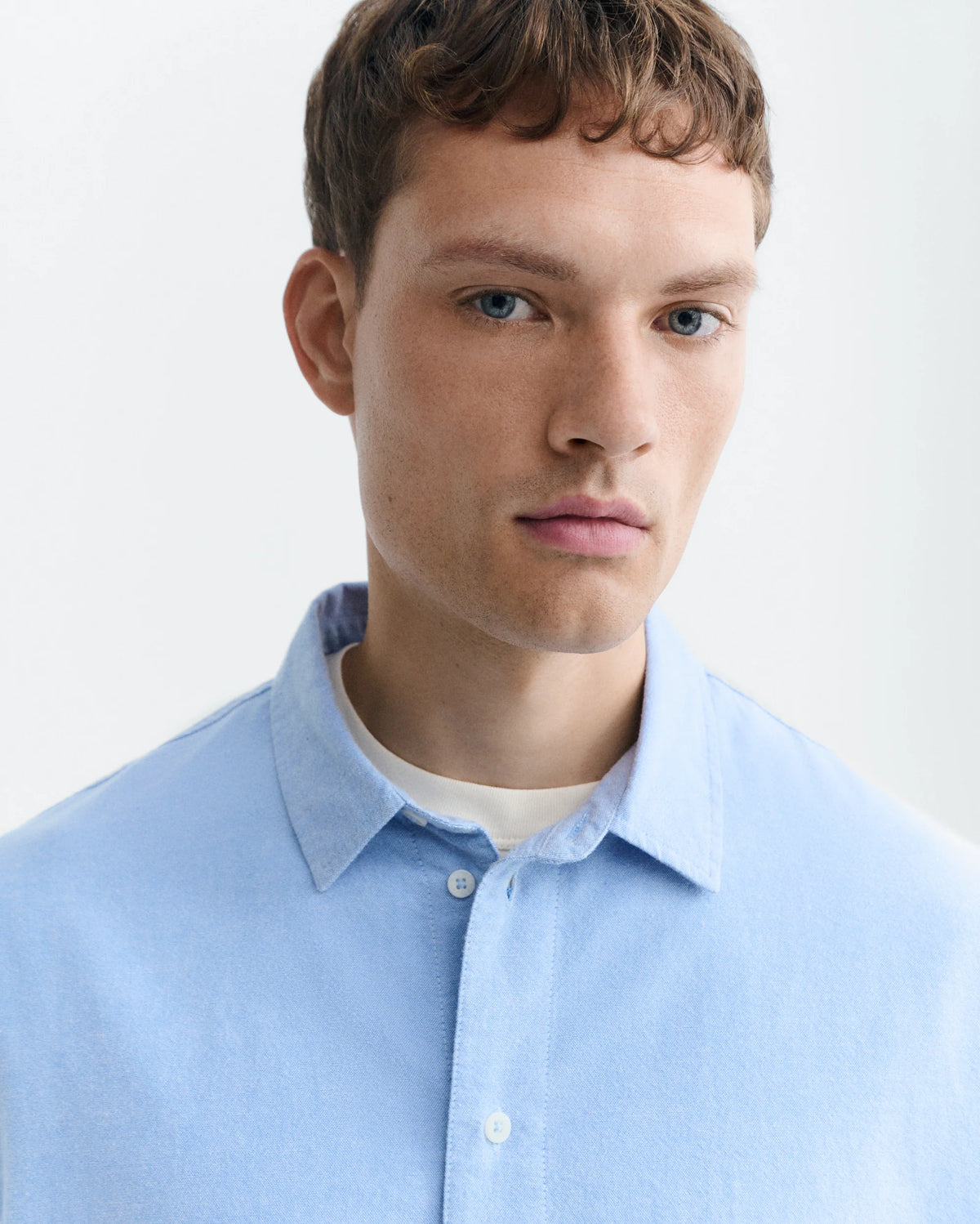 CAMISA AZUL CLARO JIM - FRONT OF