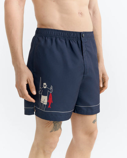 BAÑADOR PESCADORS LIU NAVY - FRONT OF