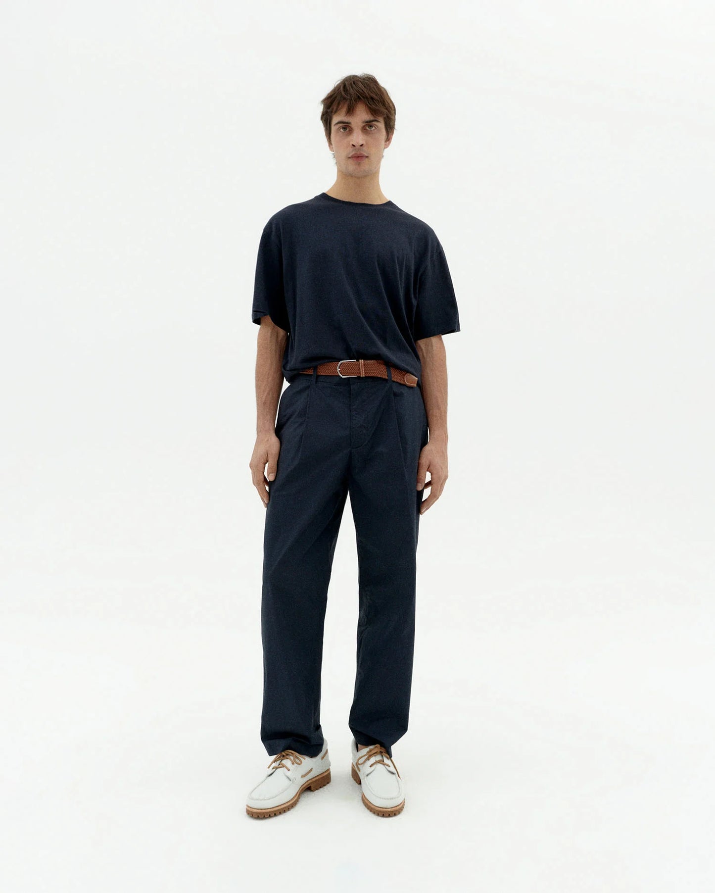CAMISETA BASICA NAVY AARON - FRONT OF