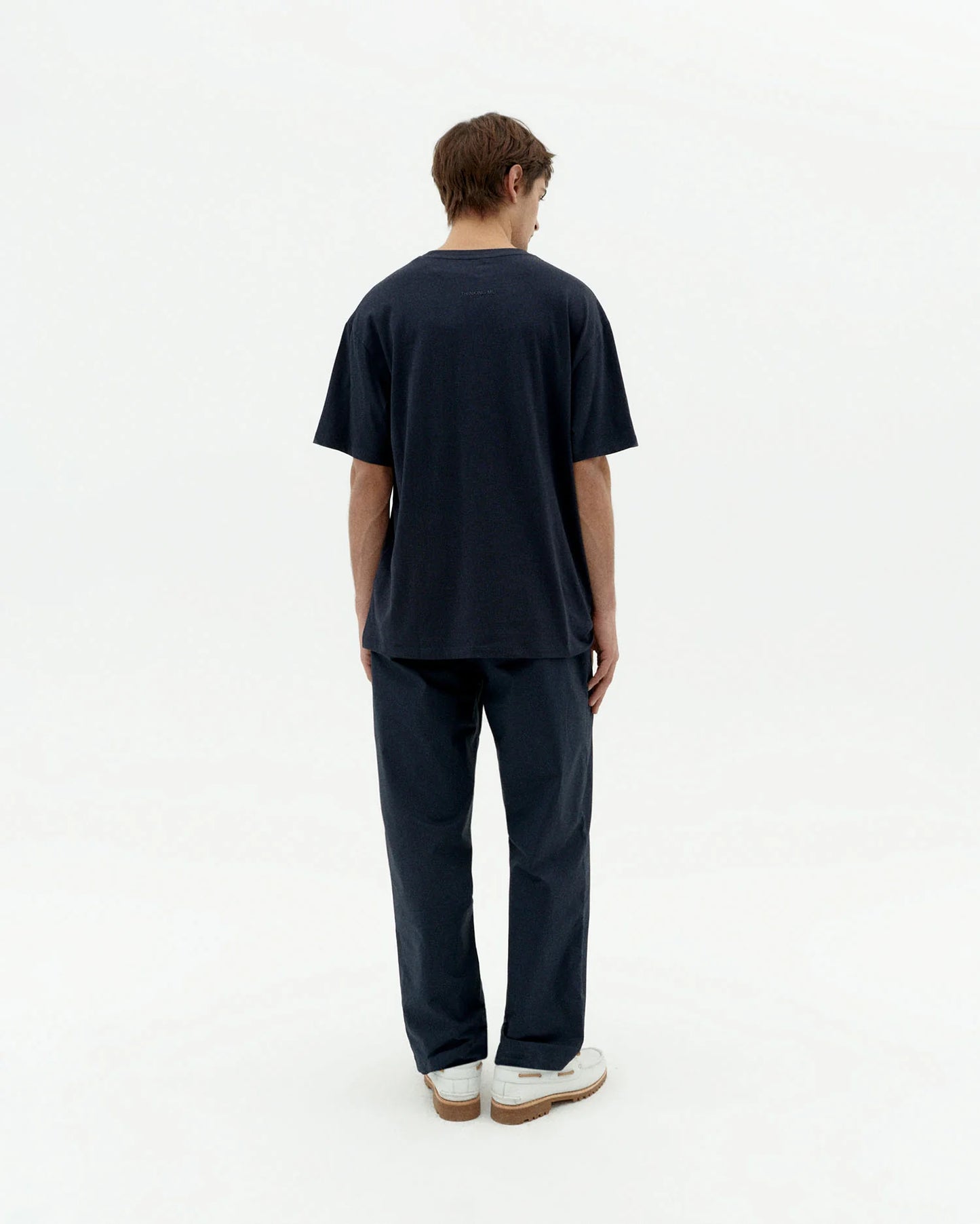 CAMISETA BASICA NAVY AARON - FRONT OF