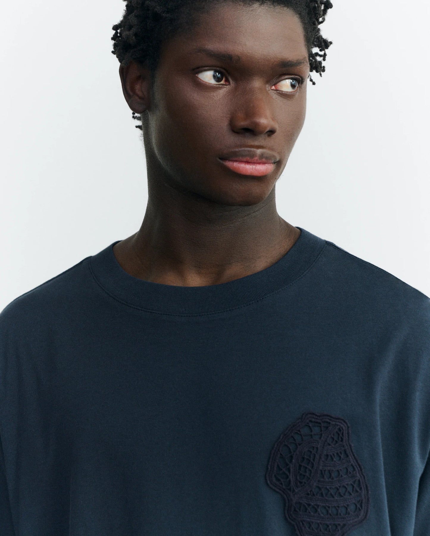 T-SHIRT SHELL NAVY ERIC - FRONT OF
