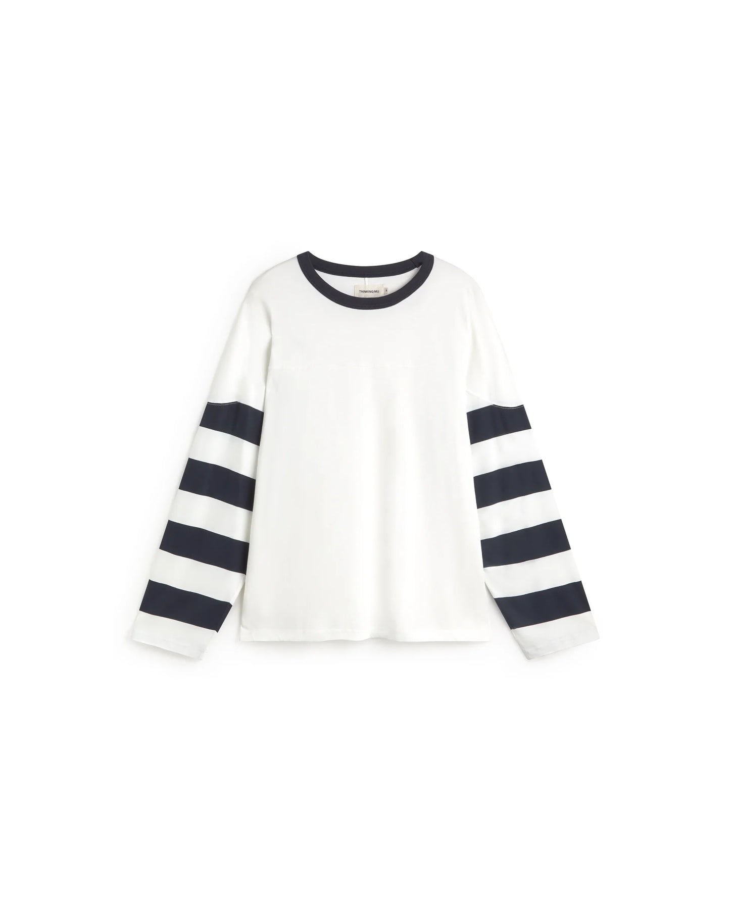 CAMISETA MANGA LARGA STRIPES NAVY BRADY - FRONT OF