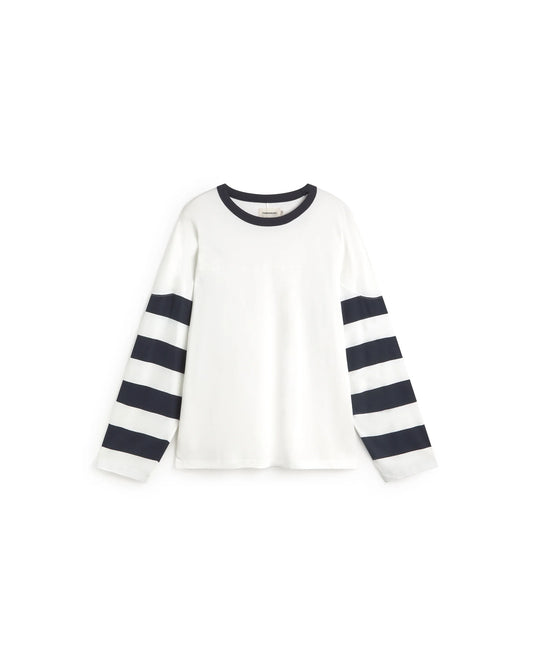 CAMISETA MANGA LARGA STRIPES NAVY BRADY - FRONT OF