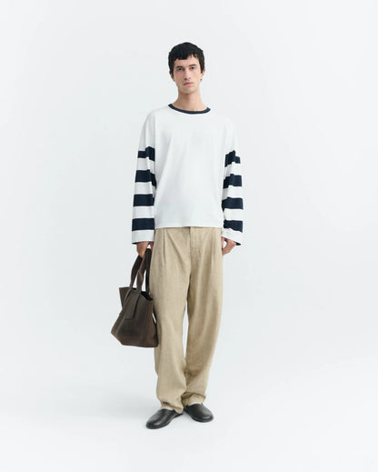 CAMISETA MANGA LARGA STRIPES NAVY BRADY - FRONT OF