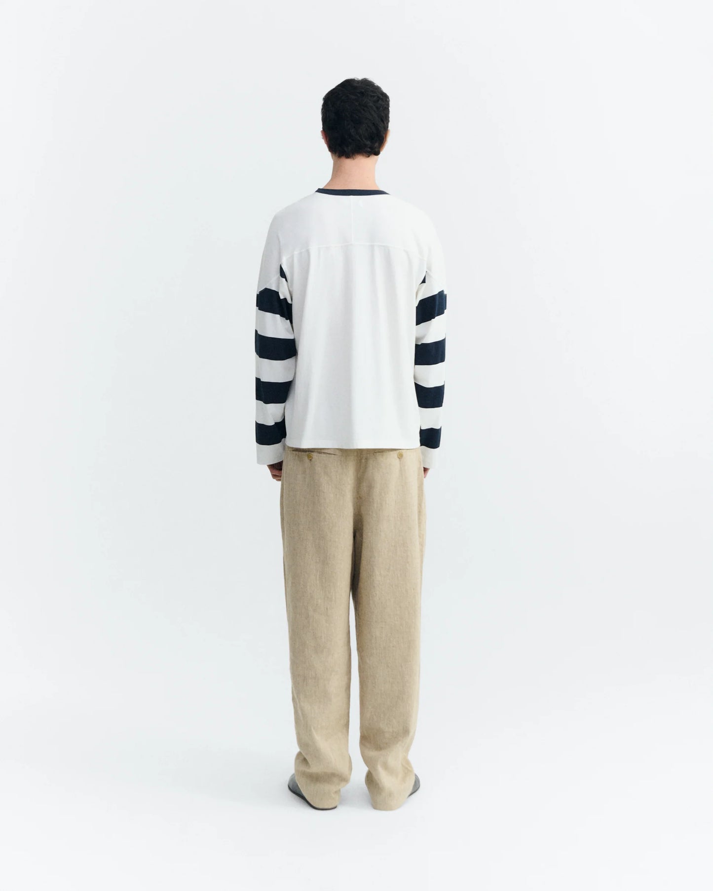 CAMISETA MANGA LARGA STRIPES NAVY BRADY - FRONT OF