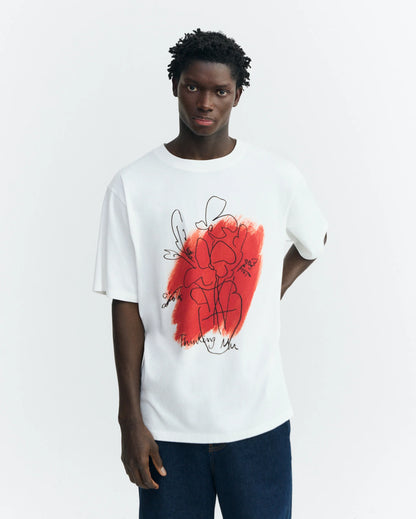 OVERSIZE T-SHIRT FLOWER ERIC - FRONT OF