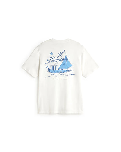 PESCATORE T-SHIRT ZACH WHITE - FRONT OF
