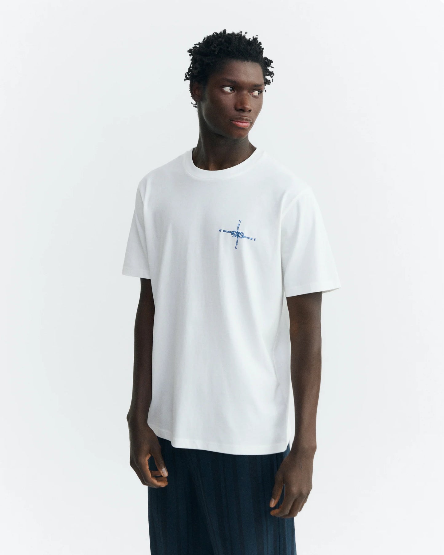 PESCATORE T-SHIRT ZACH WHITE - FRONT OF
