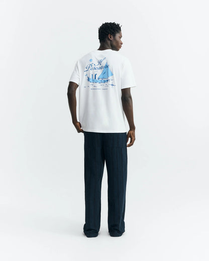 PESCATORE T-SHIRT ZACH WHITE - FRONT OF