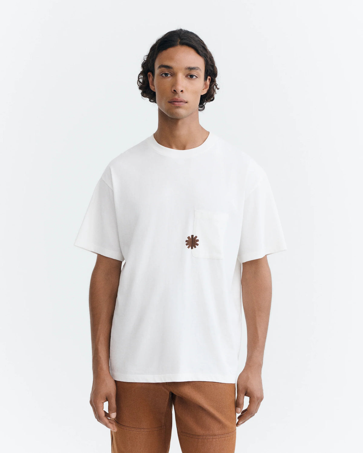 CAMISETA BLANCA BOLSILLO SONNE AARON - FRONT OF