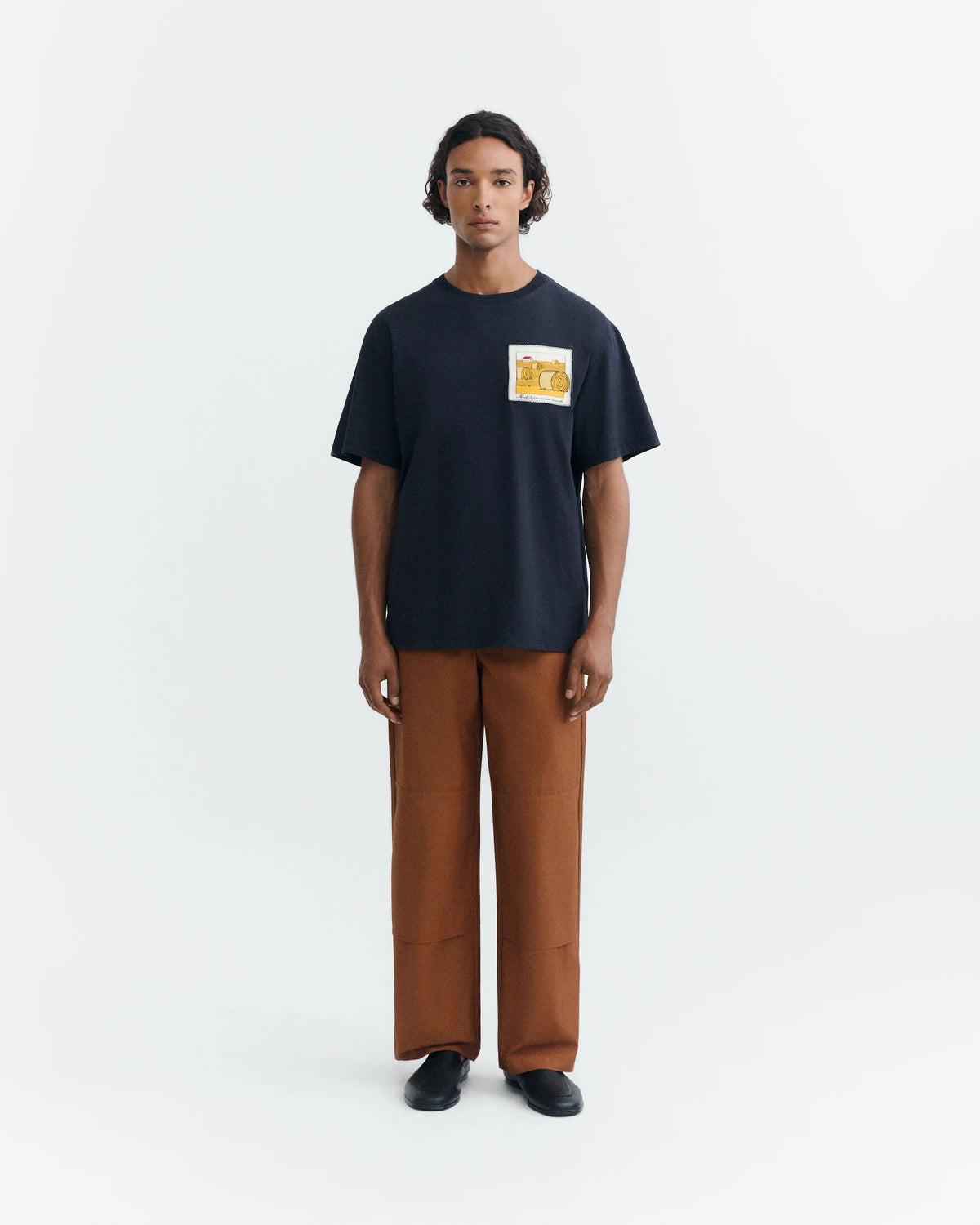 CAMISETA STRAW CAMP AARON NAVY - FRONT OF