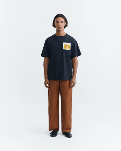 CAMISETA STRAW CAMP AARON NAVY - FRONT OF