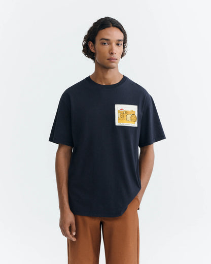 CAMISETA STRAW CAMP AARON NAVY - FRONT OF