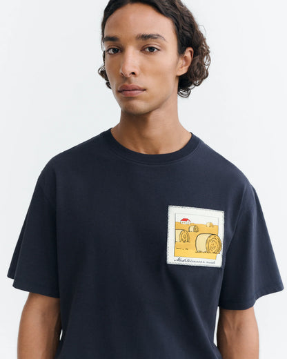 CAMISETA STRAW CAMP AARON NAVY - FRONT OF