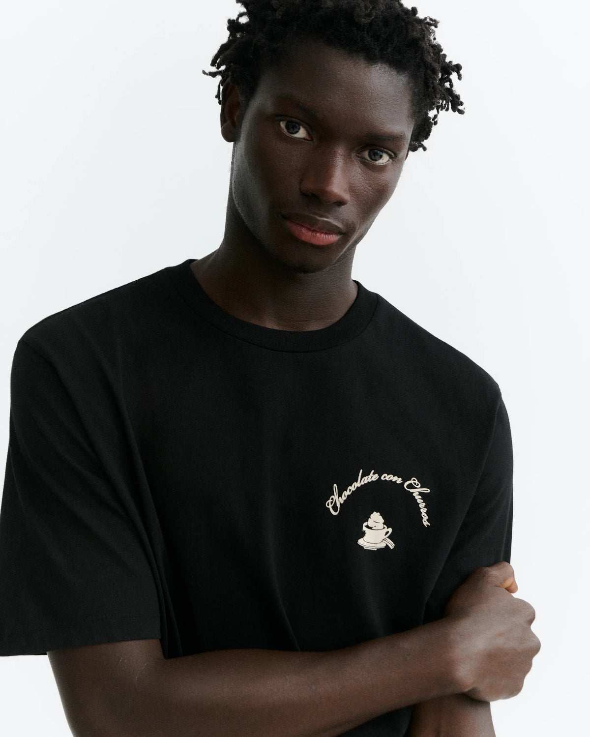 CAMISETA CHURROS ZACH BLACK - FRONT OF