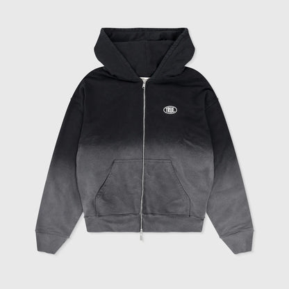 MIDNIGHT DUST HOODIE BLACK - FRONT OF