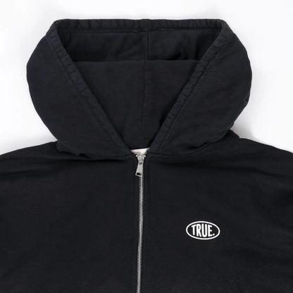 MIDNIGHT DUST HOODIE BLACK - FRONT OF