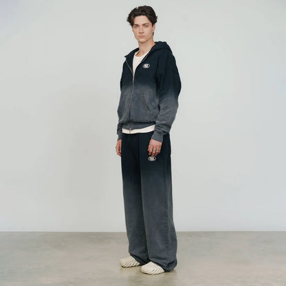 MIDNIGHT DUST HOODIE BLACK - FRONT OF