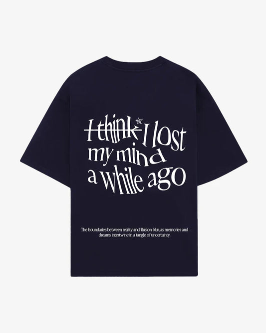 T-SHIRT MENTALLY GONE NAVY BLUE