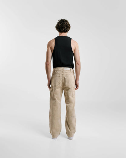 PANTALONES MONOIC STUDIOS WORK VINTAGE BEIGE - FRONT OF