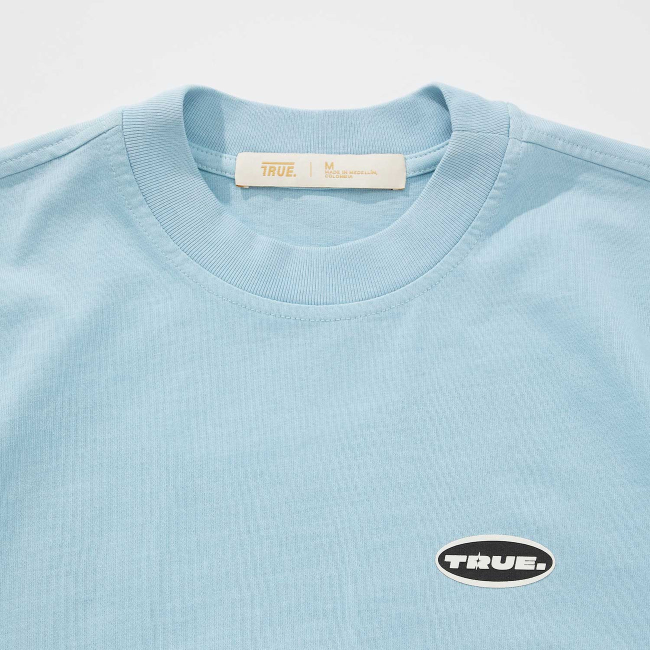 MOONLIGHT REGULAR T-SHIRT PASTEL BLUE - FRONT OF