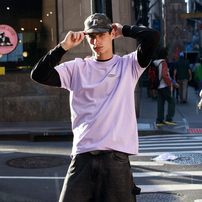 MOONLIGHT REGULAR T-SHIRT LILAC - FRONT OF